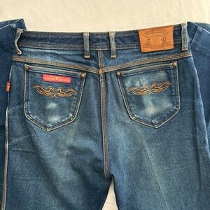 vintage 1970s or 1980s Sergio Valente blue jeans 34x36